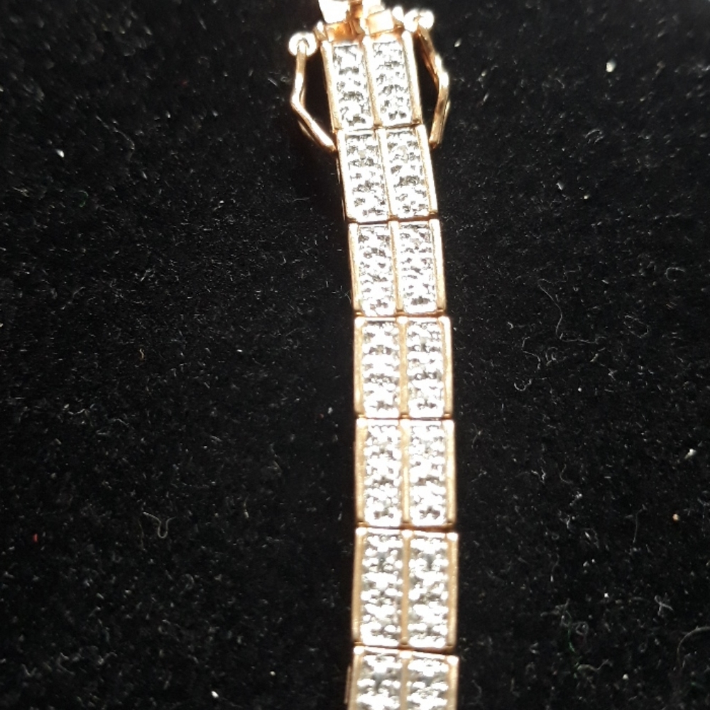 Ladies sterling silver with gold overlay